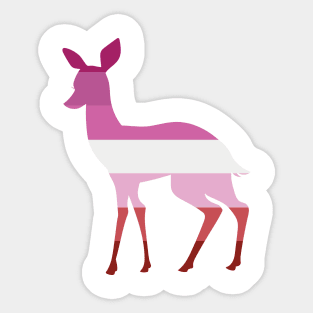 Lesbian Pride Doe Sticker